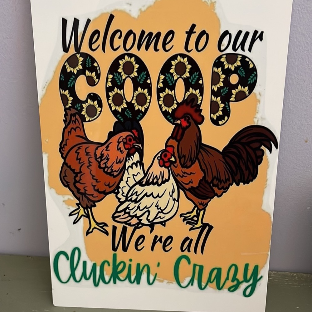 Metal tin sign